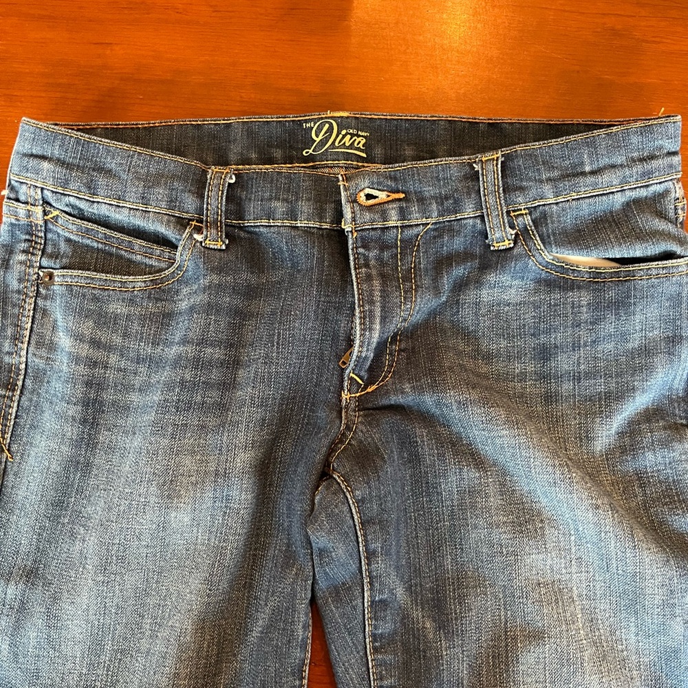 Old Navy The Diva Jeans Medium Blue Wash Women’s Sz 8 - Picture 3 of 11